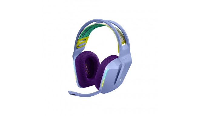 LOGITECH G G733 LIGHTSPEED juhtmevabad RGB mänguri kõrvaklapid täissuuruses 2.4 GHz juhtmevaba lilla