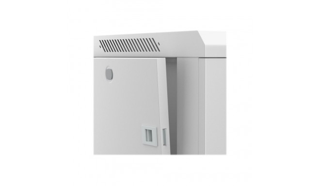 NETRACK 019-180-66-021 Netrack wall/hanging cabinet 19,18U/600 mm,glass door,grey,remov. side pan.