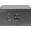 DIGITUS KVM Switch 2x2 HDMI 2-Port Dual Display 4K/30Hz FreeSync