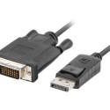 LANBERG CA-DPDV-10CU-0030-BK Lanberg kaabel Displayport(M) V1.2->DVI-D(M)(24+1) 3m Must DUAL LINK