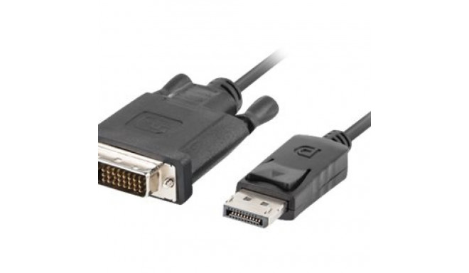 LANBERG CA-DPDV-10CU-0030-BK Lanberg cable Displayport(M) V1.2->DVI-D(M)(24+1) 3m Black DUAL LINK