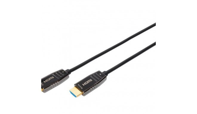 ASSMANN HDMI AOC Hybrid-fiber connection cable Type A M/M 30m UHD 8K60Hz CE gold bl