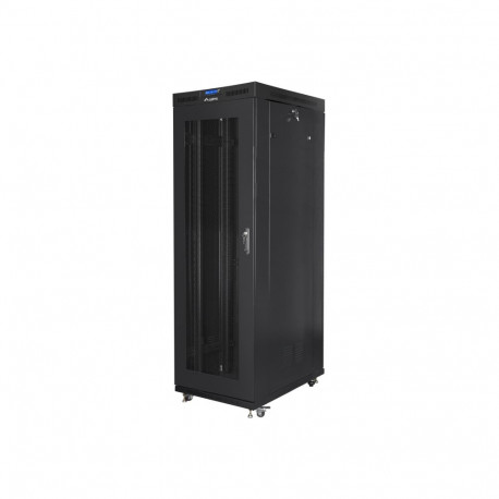 LANBERG vabaltseisev rack 19-tolline kapp 42U 800x1000 võrgust uks LCD tasapinnaline must pakend