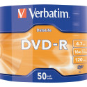 VERBATIM 43791 Verbatim DVD-R DATA LIFE 4.7GB 16X MATT SIVER SURFACE 50 PACK