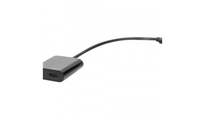 ASSMANN USB Type-C jagaja kaabel tüüp C - 3.5mm + tüüp C M/F/F 0.2m Gen2 5A 10GB Vers. 3.1 CE bl Ver