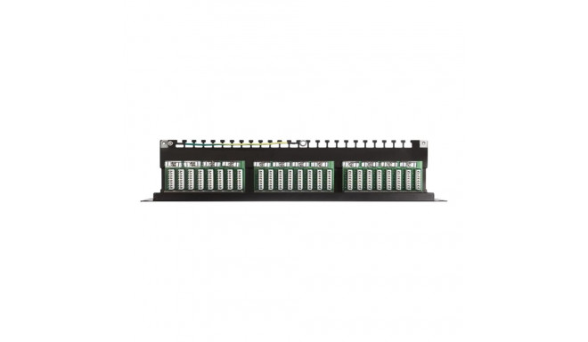 NETRACK 104-07 Netrack patch panel 19 24-ports cat. 6 FTP, with shelf