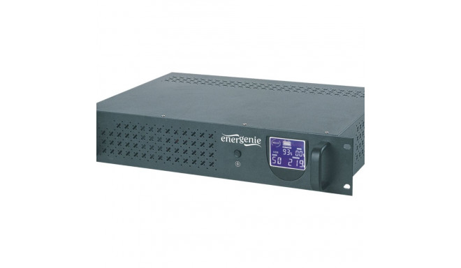 gembird UPS-RACK-2000 UPS rack 19-tolline 3.4U 2000VA 2xIEC 2x Schuko USB LCD