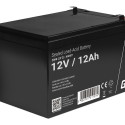 GREEN CELL Battery AGM 12V12AH