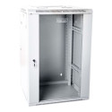 DIGITUS DN-WD19 18U/600 DIGITUS Wall Mount double section Cabinet 19 18U 901/600/600 glass grey moun