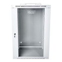 DIGITUS DN-WD19 18U/600 DIGITUS Wall Mount double section Cabinet 19 18U 901/600/600 glass grey moun