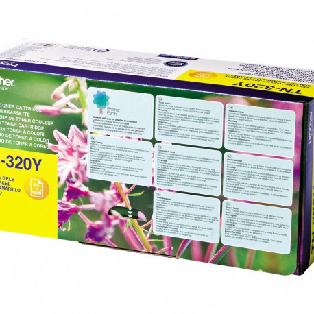 BROTHER TN320Y kollane tooner 1500 lehte DCP-9055CDN 9270CDN HL-4140CN 4150CDN 4570CDW 4570CDWT MFC-