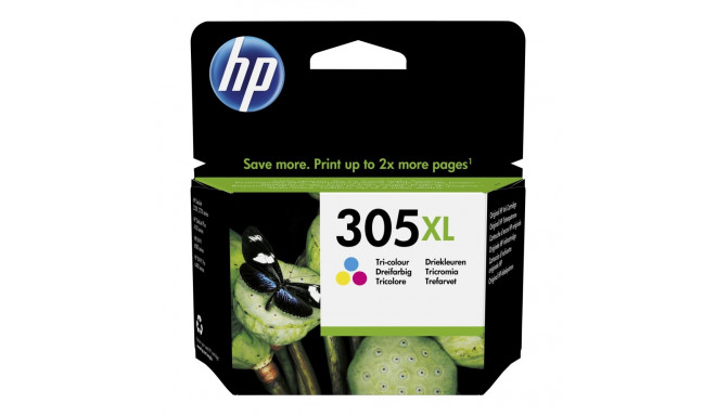 HP tint 305XL High Yield Original, värviline