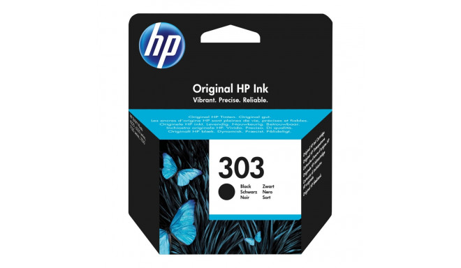 HP 303 must tindikassett