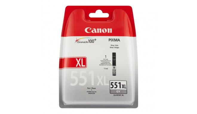CANON 1LB CLI-551XLGY ink cartridge grey high capacity 3.350 pages 1-pack XL