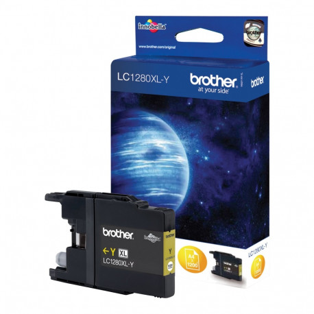 BROTHER LC1280XLY kollane tindikassett 1200 lehte MFCJ6510DW MFCJ6710DW MFCJ6910DW MFCJ5910DW jaoks