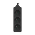 LANBERG PS0-03E-0150-BK Lanberg 1.5M Black 3X 230V Lanter EXTENSION PL. CABLE FROM FULL COPPER