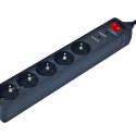 GEMBIRD SPG-5-C-5 surge protector 5 sockets self diagnostic indicator VDE approved german plug power