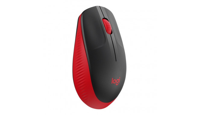 LOGITECH M190 optiline 3-nupuline juhtmevaba USB vastuvõtjaga hiir punane