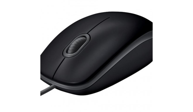 LOGITECH B110 Silent Mouse right and left-handed optical 3 buttons wired USB