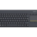 Logitech	juhtmevaba klaviatuur K400 Plus (PAN), must