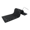 GEMBIRD KB-109F-B Gembird Flexible keyboard, USB + OTG, black color, US layout