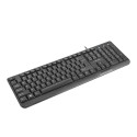 Natec klaviatuur Trout Slim US, must (NKL-0967)