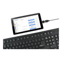 GEMBIRD KB-109F-B Gembird Flexible keyboard, USB + OTG, black color, US layout