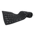 GEMBIRD KB-109F-B Gembird Flexible keyboard, USB + OTG, black color, US layout