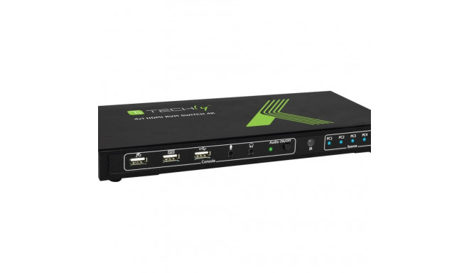 TECHLY 028702 Techly 4-port HDMI/USB KVM lüliti 4x1 koos heliga