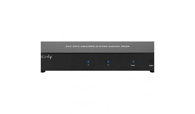 TECHLY 101928 Techly 2-port DisplayPort/USB kahe monitori KVM-lüliti 2x1 heliga