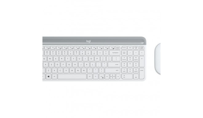 LOGITECH Slim juhtmevaba komplekt MK470 klaviatuur ja hiir juhtmevaba 2.4 GHz Nordic helehall (PAN)