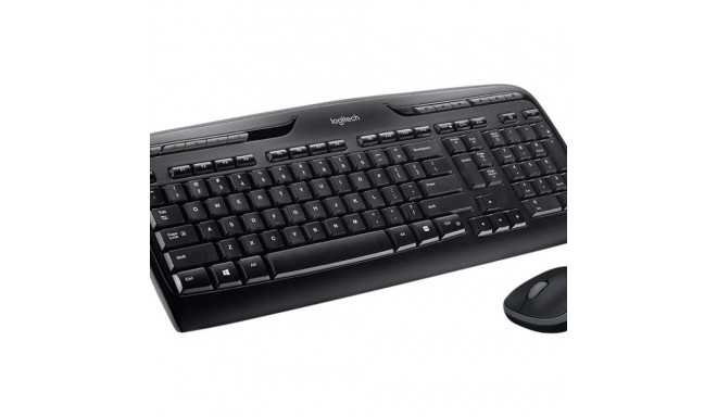 LOGITECH Wireless Combo MK330 Keyboard and mouse set wireless 2.4 GHz QWERTY Nordic black (PAN)