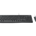 Logitech keyboard + mouse Desktop MK120 SWE