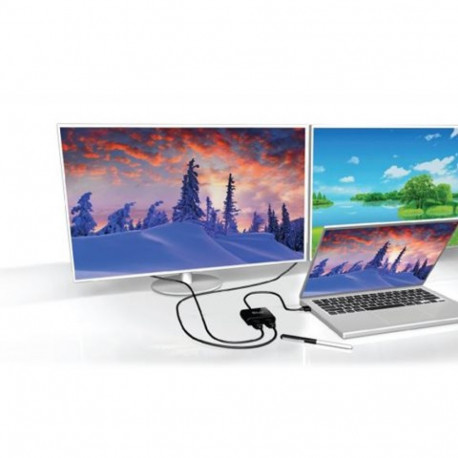 CLUB 3D MST HUB DP 1.4 kahe HDMI toega kuni 2x4K60Hz - USB-toitega