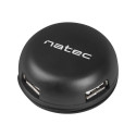 NATEC NHU-1330 Natec Hub USB 2.0 BUMBLEBEE 4-ports, Black