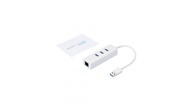 TP-LINK USB 3.0 to Gigabit Ethernet Network Adapter 3-Port USB 3.0 Hub 1 USB 3.0 connector 1 Gigabit