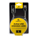 GEMBIRD UAE-01-5M Gembird USB 2.0 active extension cable 5m