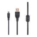 GEMBIRD CCF-USB2-AM5P-6 Gembird USB 2.0 A- MINI 5PM 1,8m cable with ferrite core