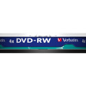 VERBATIM DVD-RW 120 min. / 4.7GB 4x 10-pack spindle DataLife Plus, scratch resistant surface