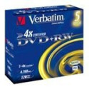 VERBATIM DVD-RW 4X BOITIER CRISTAL PACK DE 5