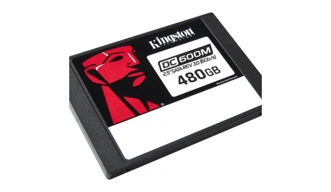 KINGSTON 480GB DC600M 2.5-tolline SATA3 segakasutusega andmekeskuse SSD ettevõtte serveritele ja NAS