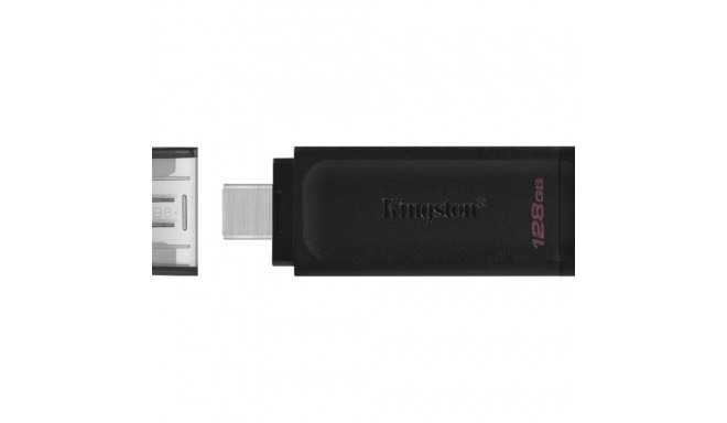 KINGSTON 128GB USB-C 3.2 Gen 1 DataTraveler 70 mälupulk