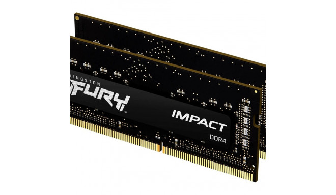 KINGSTON 32GB 3200MHz DDR4 CL20 SODIMM 2-osaline komplekt FURY Impact