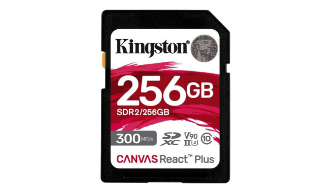 Kingston memory card SDXC 256GB Canvas React Plus UHS-II 300R/260W U3 V90