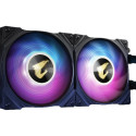 GIGABYTE AORUS WATERFORCE X 240 All-in-one Liquid Cooler with Circular LCD Display RGB Fusion 2.0 Tr