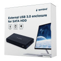 Gembird kõvakettakarp 3.5" SATA - USB 3.0, must (EE3-U3S-3)