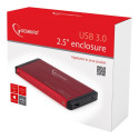 GEMBIRD EE2-U3S-2-R HDD/SSD enclosure Gembird for 2.5 SATA - USB 3.0, Aluminium, Red