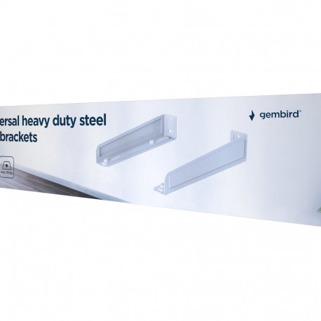 GEMBIRD seinakinnitused WM-U35-01-W universaalsed tugevast terasest 35kg, valged
