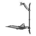 DIGITUS Flexible Single Monitor stand/seat wall-mounted workstation