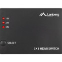 LANBERG switch video 3-port HDMI black + micro USB port